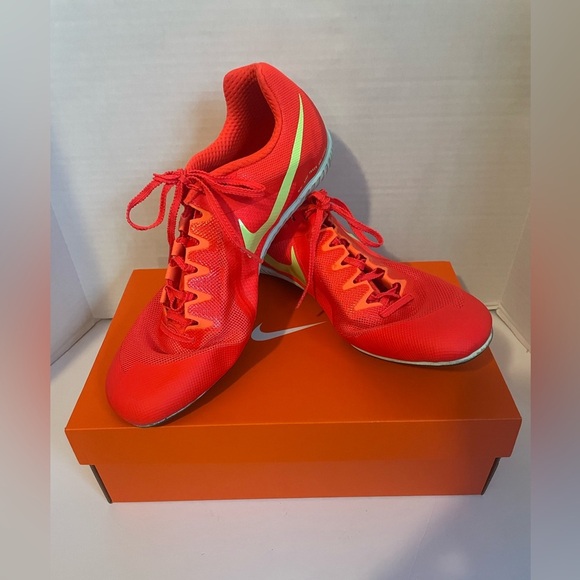Nike Zoom Rival Spikes Track & Field Neon Orange Size 13 - Picture 2 of 8
